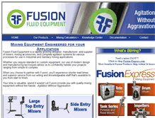 Tablet Screenshot of fusionfluid.com